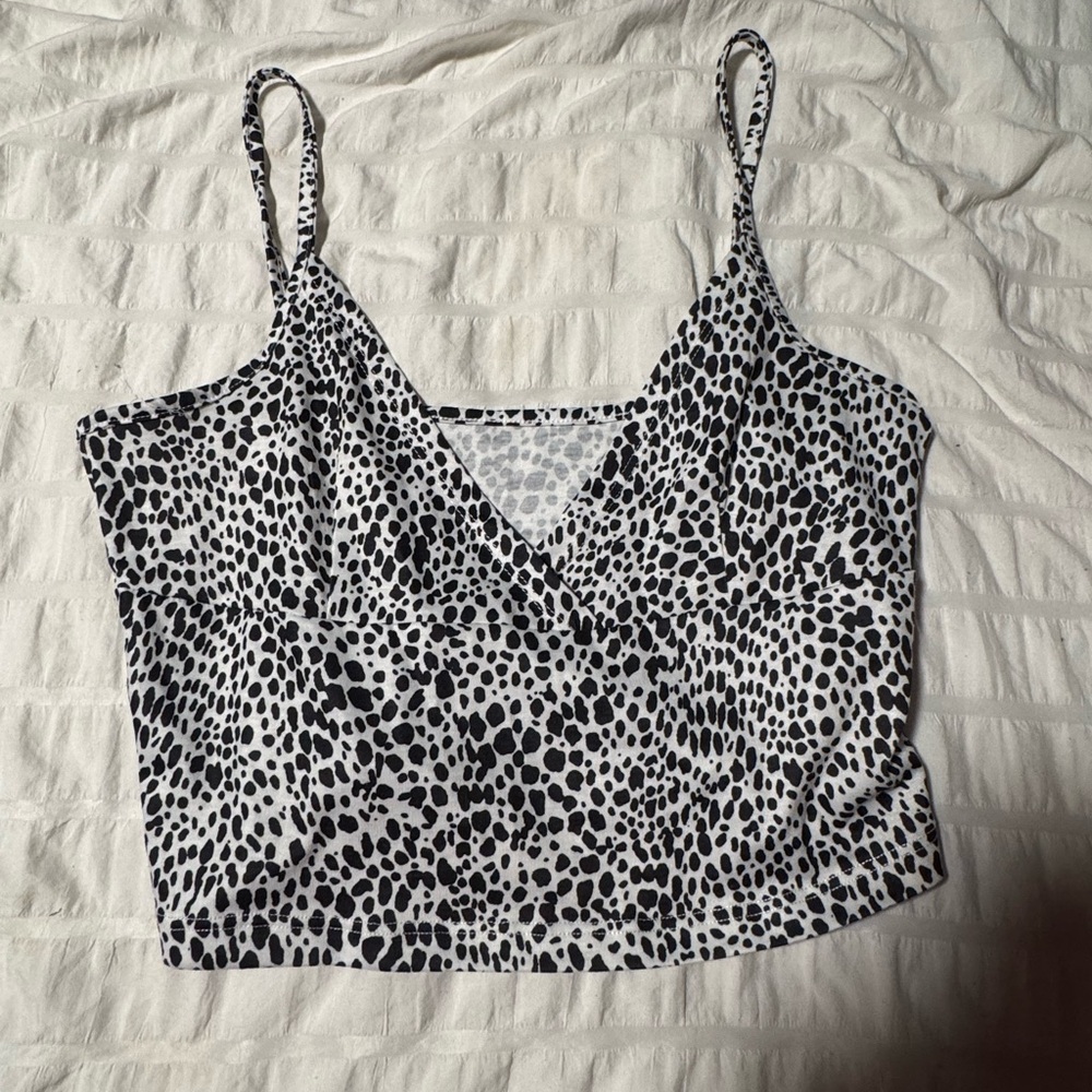 SHEIN Black and White Spotted Camisole